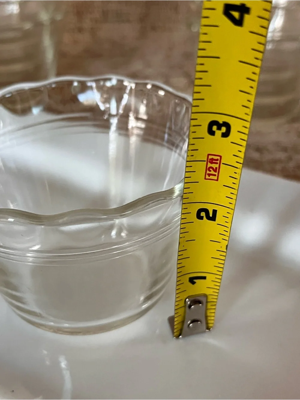 Pyrex Clear Glass Scalloped Edge Dessert Cups - Set of 11